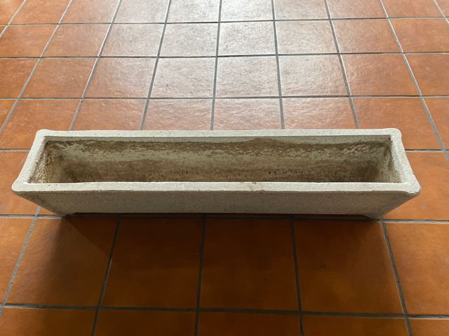 Jardineras piedra lavada exterior