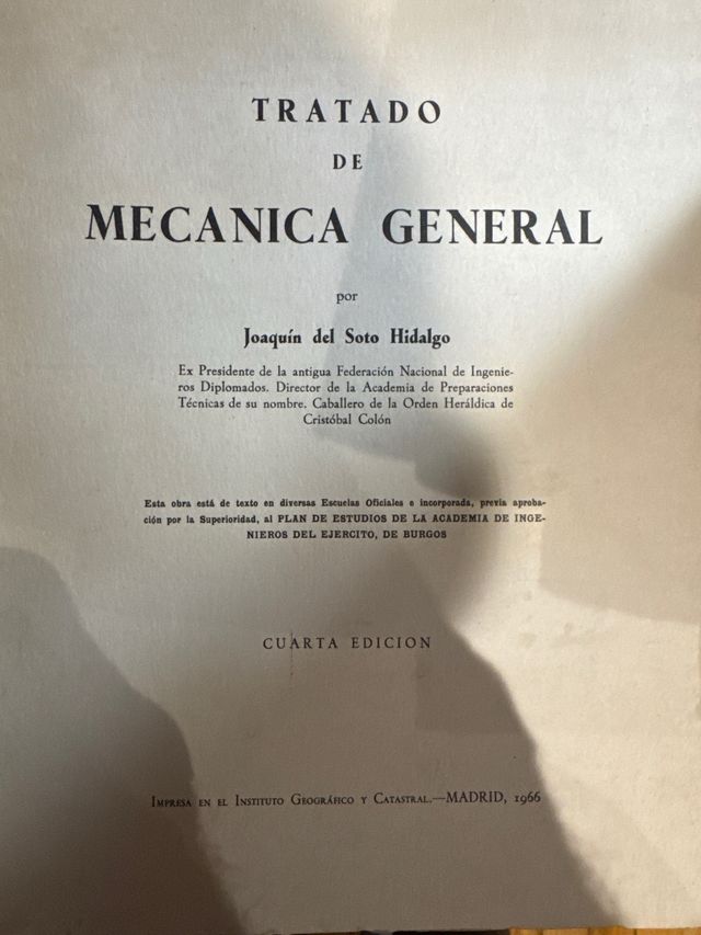 Tratado de Mecanica General