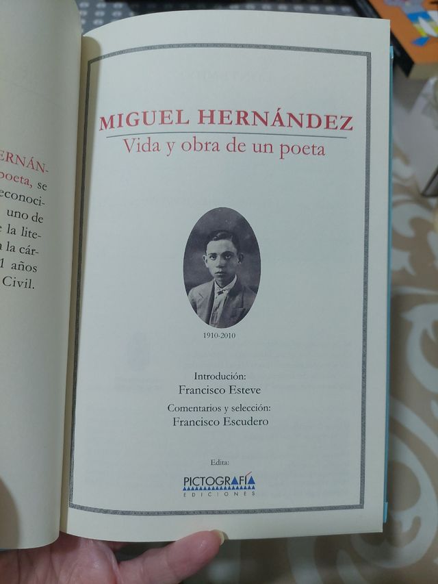 Miguel Hernández vida y obra de un poeta