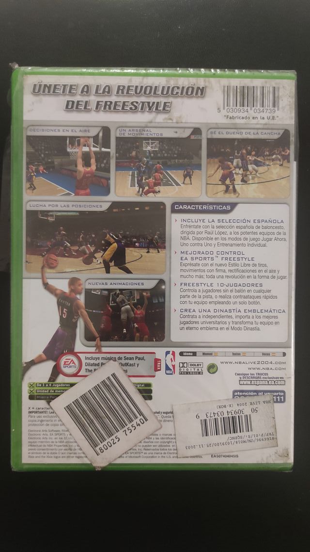 NBA Live 2004 - XBOX PAL ESP nuevo precintado