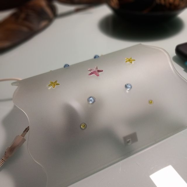 Lampara de cristal de pared. REBAJO 8€