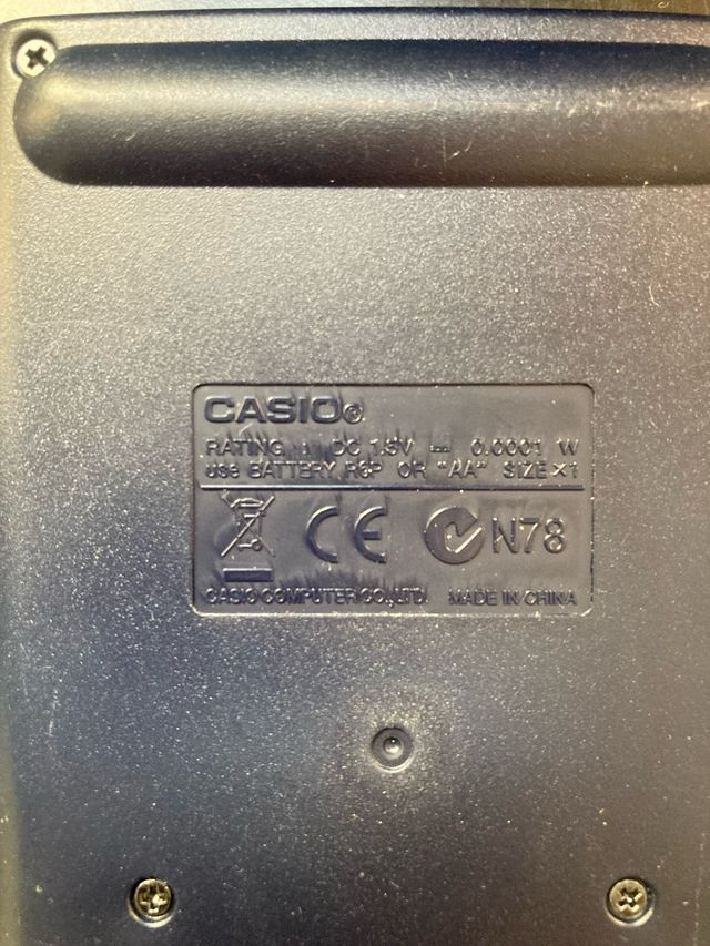 Calculadora cientifica casio