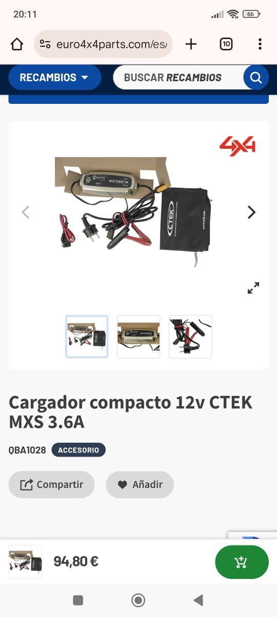 Cargados baterias