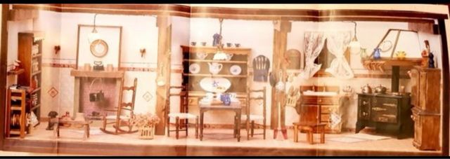 Cocina en miniatura casa muñecas