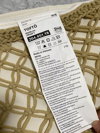 Funda cojín ikea