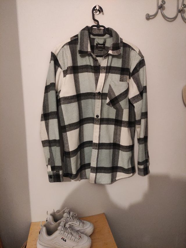 Chaqueta punto a cuadros  Pull&Bear