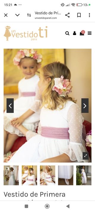 Vestido comunión niña