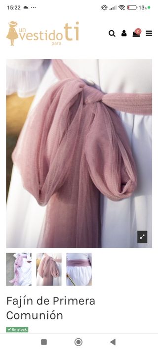 Vestido comunión niña