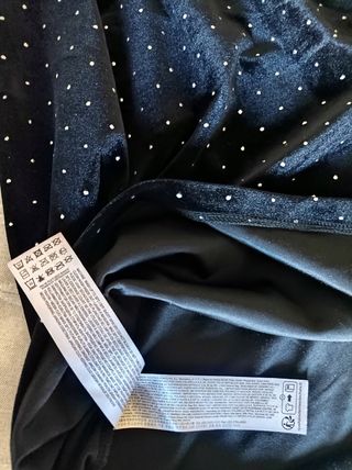 Vestido fiesta terciopelo negro