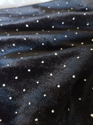 Vestido fiesta terciopelo negro