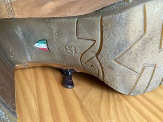 Botines italianos de piel con tacón