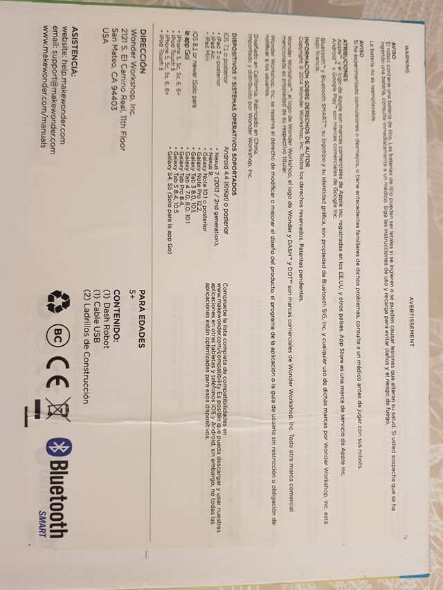 Wonder Dash Da01 Robot Educativo