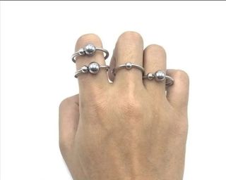 Anillos de acero inoxidable unisex