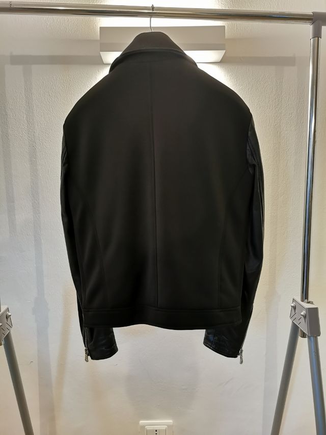 Giubbotto Pelle e tessuto