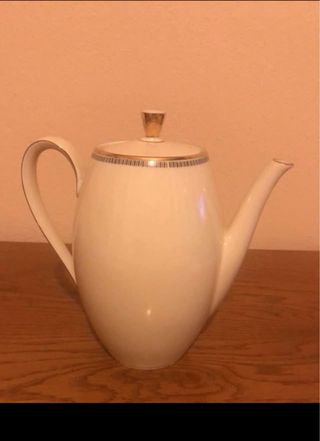 Set caffe’ bavaria panna bordi oro/ righine