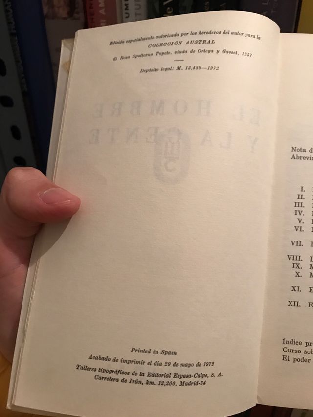 El hombre y la gente. José Ortega y Gasset