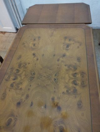 Mesa de madera maziza antigua Vintage