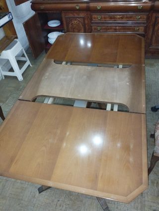 Mesa de madera maziza antigua Vintage