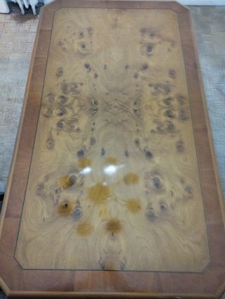 Mesa de madera maziza antigua Vintage