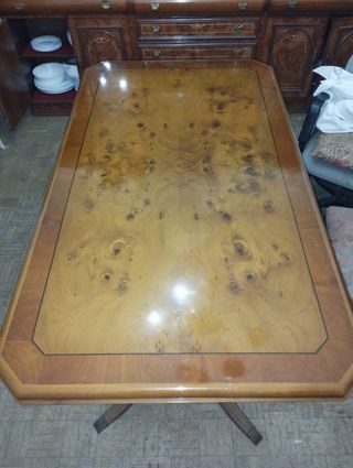 Mesa de madera maziza antigua Vintage