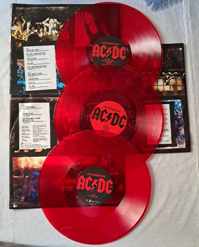 LP (triplo_Vermelho) AC / DC - Live At River Plate