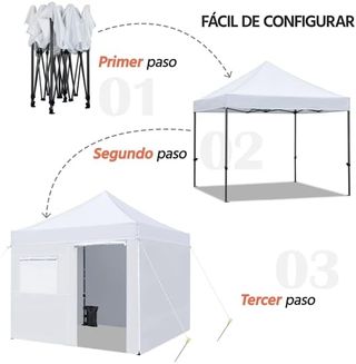 3x3m Carpas Plegable Impermeable para Exteriores