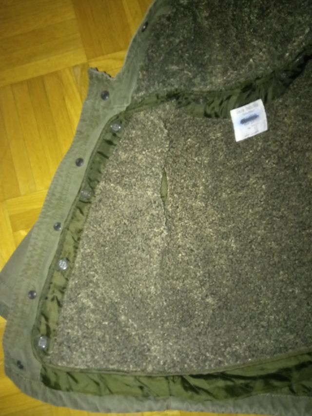 Cazadora verde Zara. Talla 18/24 meses