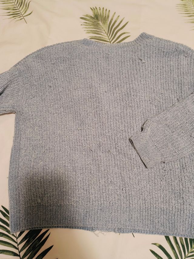 Chaqueta chenilla azul