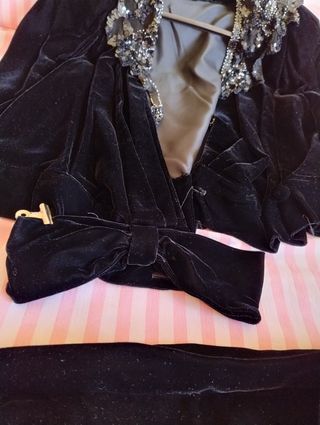 Chaqueta y Falda terciopelo seda.Fiesta