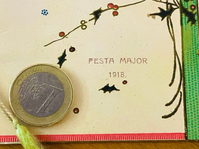 Pequeño programa 1918 FESTA MAJOR Colonia D’Horta