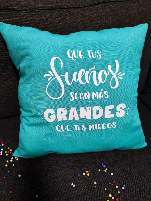 Cuscino personalizzato.