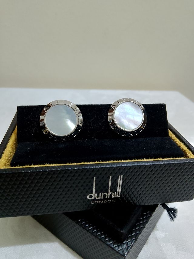 Gemelli Dunhill di argento con madreperla!!