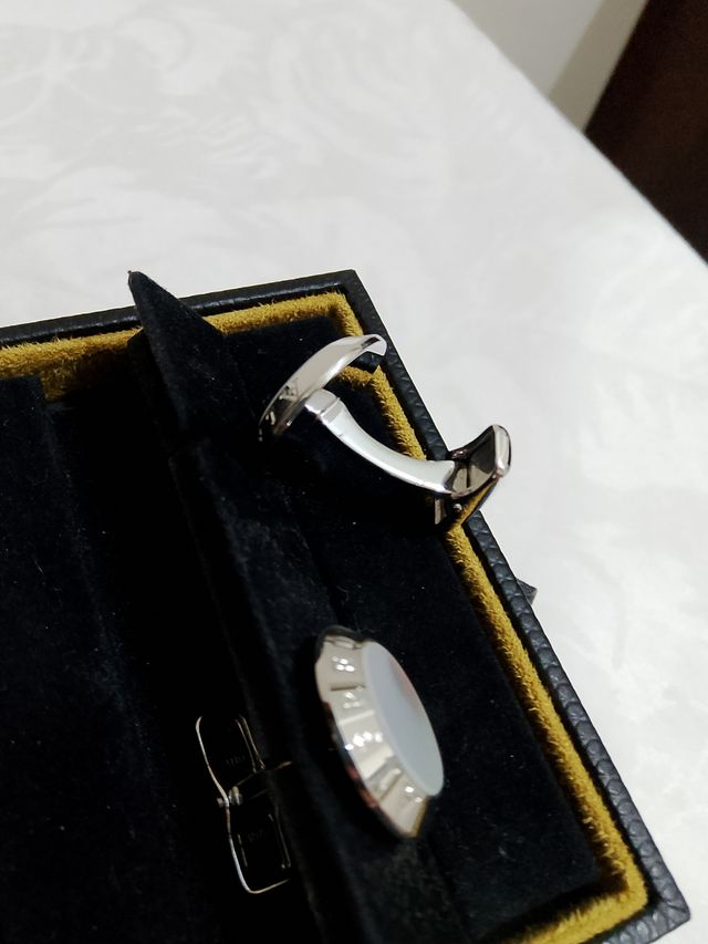 Gemelli Dunhill di argento con madreperla!!