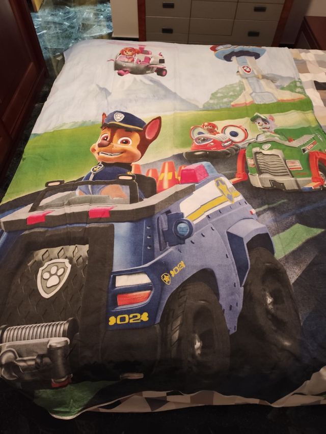 Funda de nórdico y almohada patrulla canina