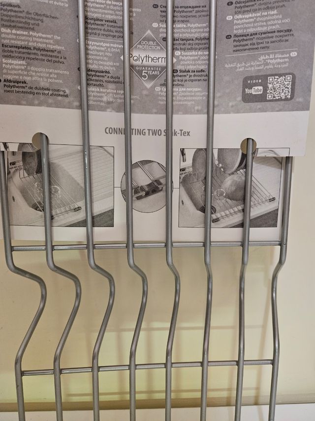 Scolapiatti a griglia SinkaTex Metaltex