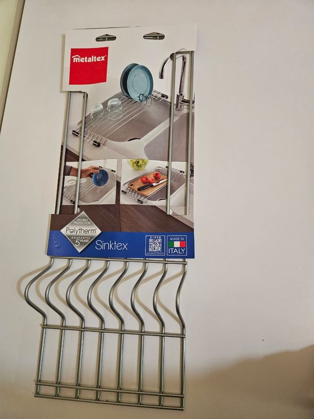 Scolapiatti a griglia SinkaTex Metaltex