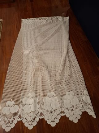 Pannello tenda tirolese bianco no stiro 150x160 cm