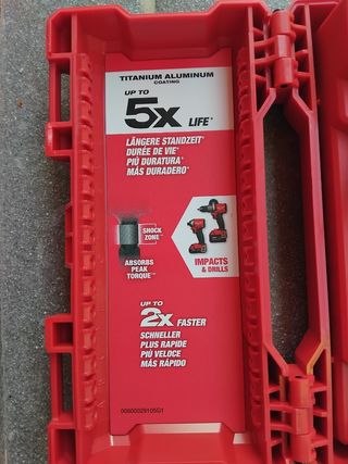 BROCA ESCALONADA SHOCKWAVE KIT 3 UDS MILWAUKEE