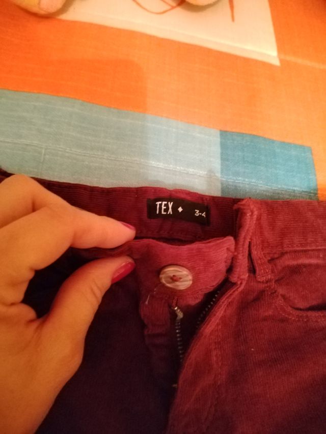 Pantalón de pana unisex 3-4