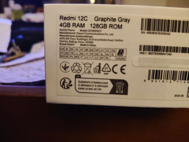 Redmi 12C sin estrenar