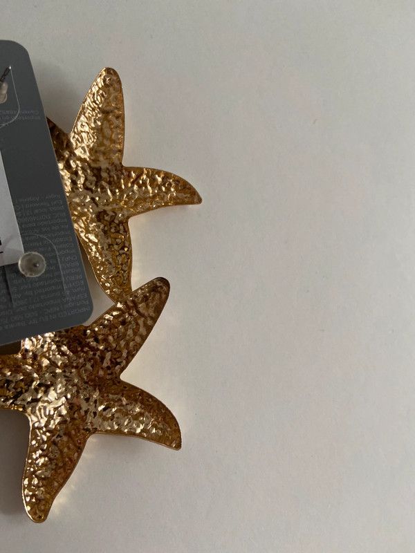estrellas de mar pendientes mango