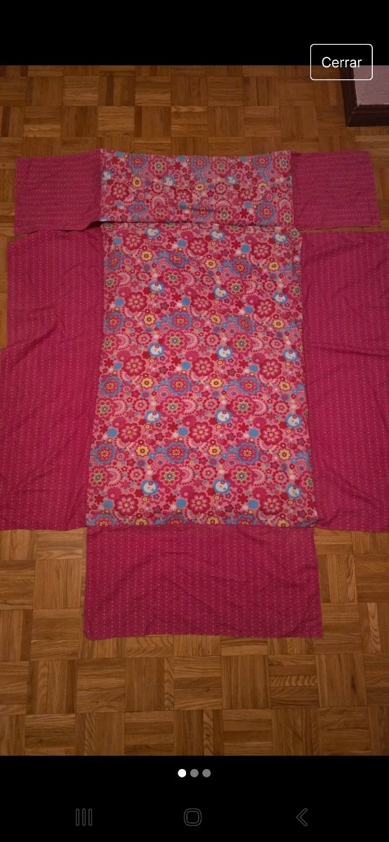Colcha y chichonera para la cuna de tuctuc