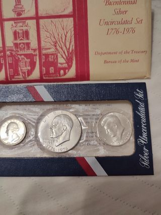 Plata.Seet Bicentenario 1776-1976 EEUU