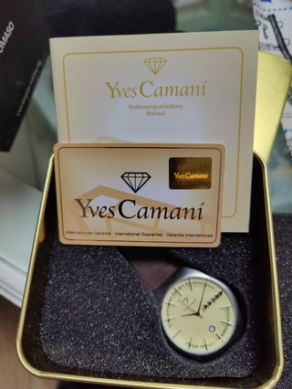 OROLOGIO YVES CAMANI LOANN ACCIAIO PELLE Y CRYSTAL MINE