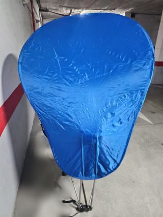 Silla de playa plegable con sombrilla 