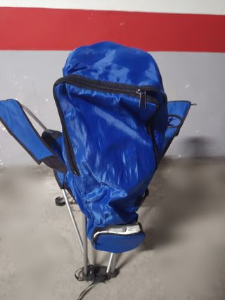 Silla de playa plegable con sombrilla 