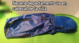 Silla de playa plegable con sombrilla 