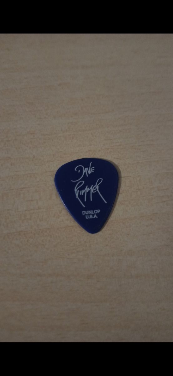 Púa de DAVEY RIMMER del Grupo "URIA HEEP"