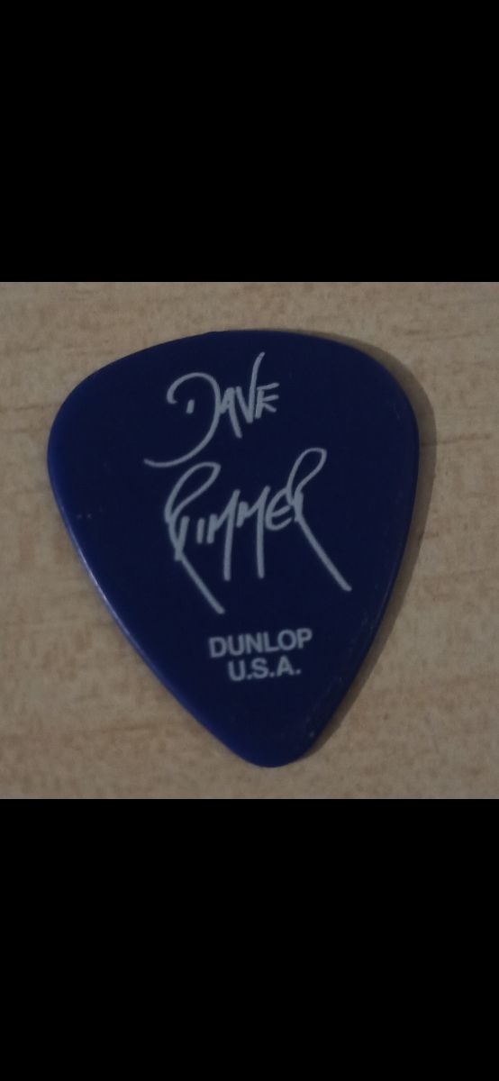 Púa de DAVEY RIMMER del Grupo "URIA HEEP"