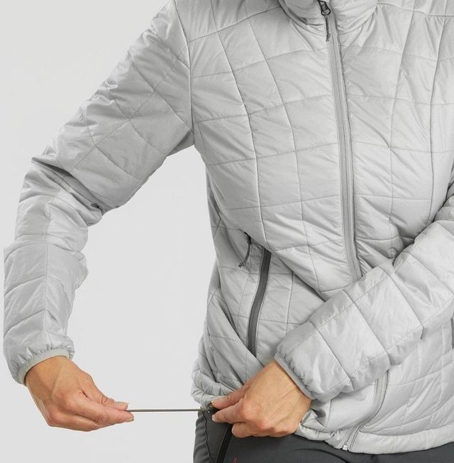 Chaqueta gris acolchada mujer 